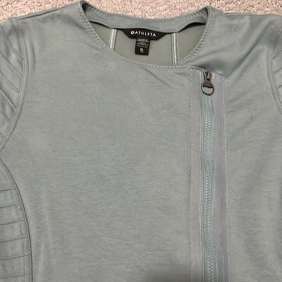 Athleta Moto Jacket In Sage Green XL - Picture 8 of 11